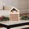Glitzhome; Glitzhome® 15.75" Lighted Wooden Christmas Village Advent Calendar Decor; Category:Christmas Tabletop Decor; Image:5
